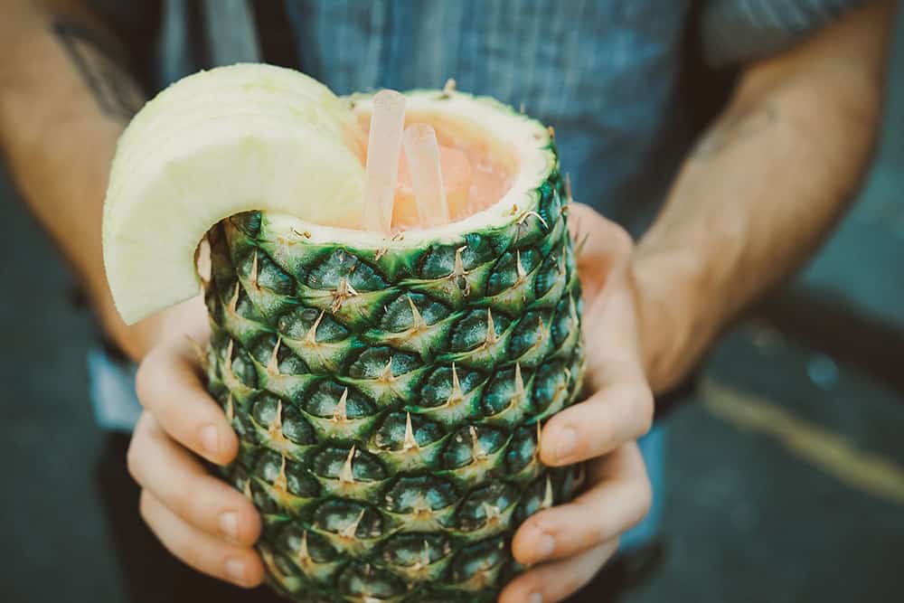 Upside Down Pineapple - Pineapple-based cocktail drink