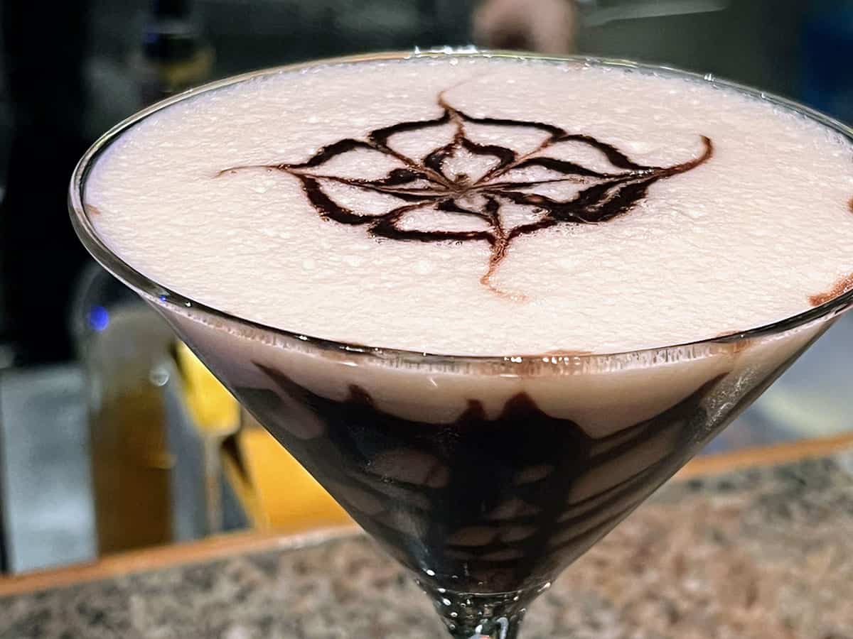  Close up of a Chocolate Martini drink