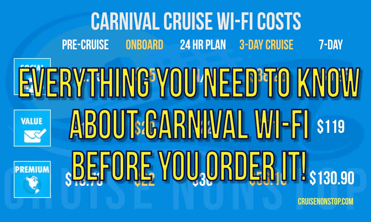 All You Need To Know About Carnival Cruise Line's WiFi Options