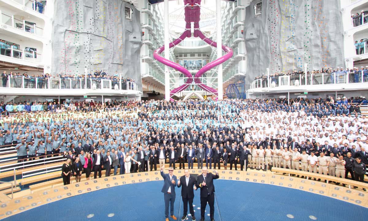 Utopia of the Seas official handover ceremony