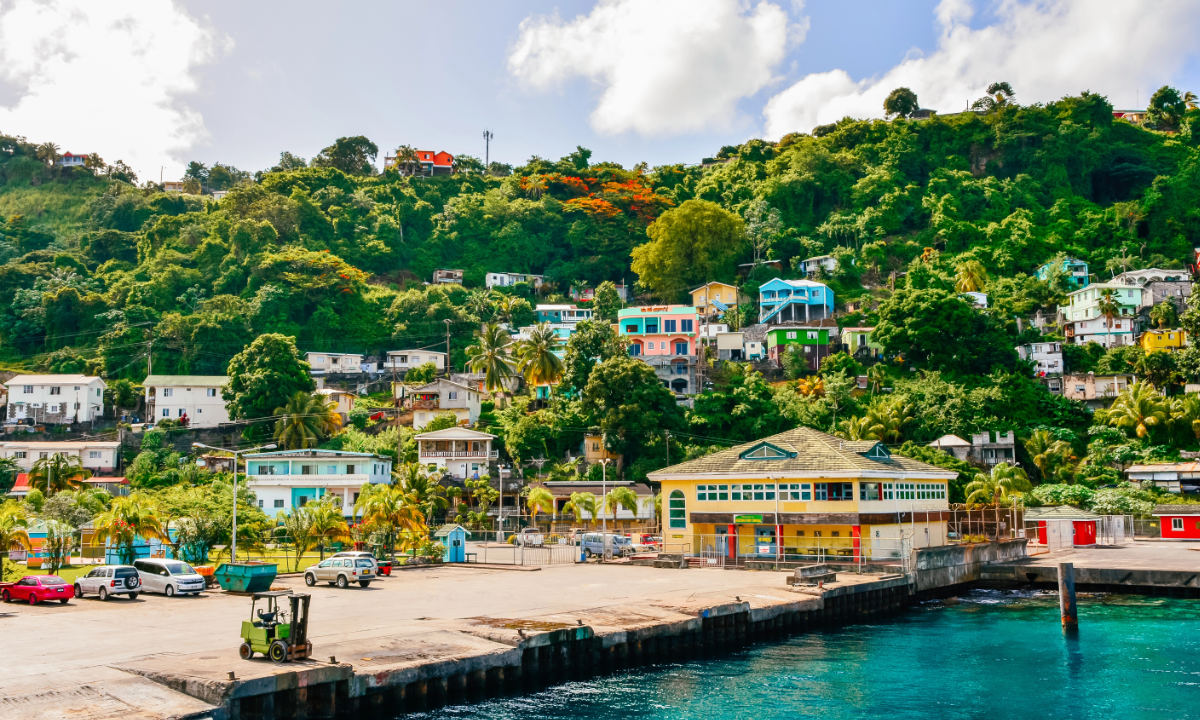 A view of Kingstown in St Vincent and the Grenadines
